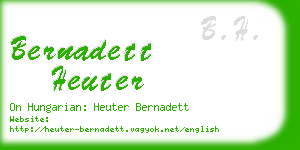 bernadett heuter business card